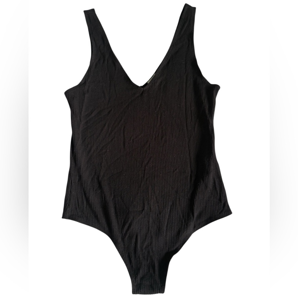 💫 Garage | Black Ribbed bodysuit